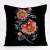 Painted Flower Patterns Throw Pillow Cover With Short Plush Print For Living Room Sofa Decoration Cushion Cover Pillow Covers