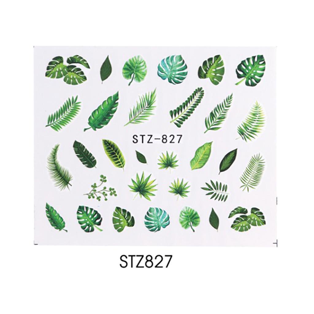Wassertransfer-Aufkleber, Blumen-Blatt-Sommer-DIY-Maniküre-Dekor