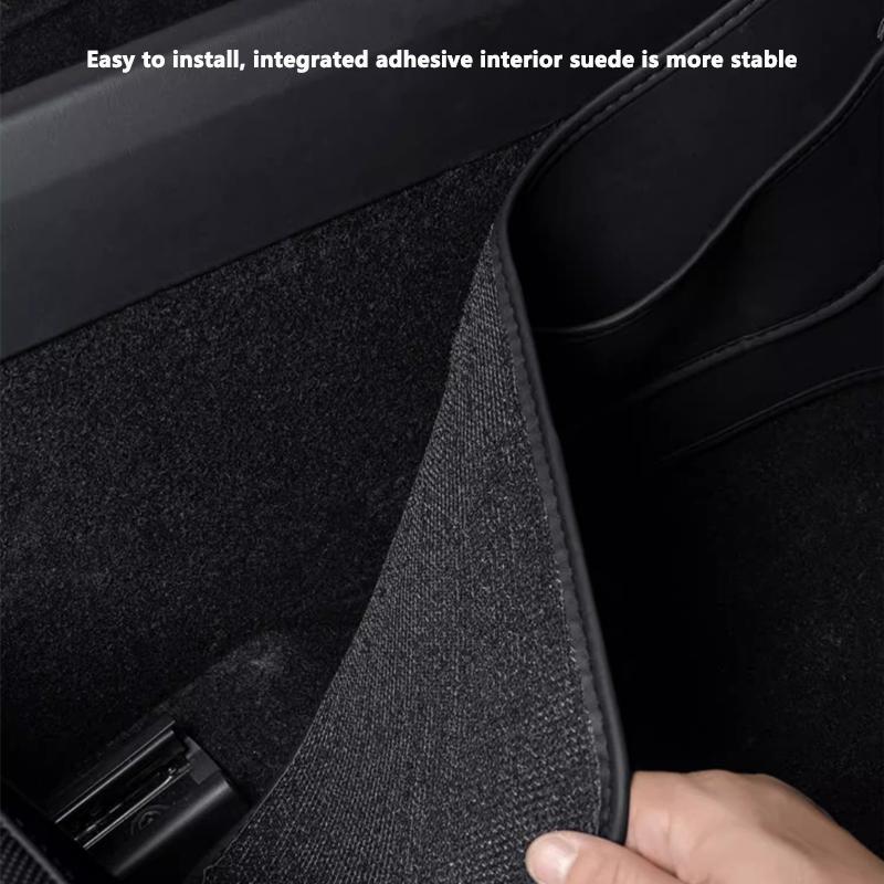 For Tesla Model Y Juniper Leather Side Defense Anti-kick Pad Central Control Anti-dirty Pad Protective Car Interior Accessories