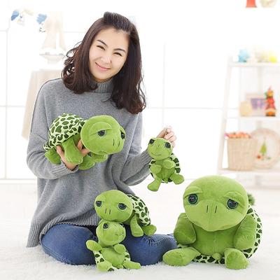 Cartoon Big Eyes Green Turtle Plush Toy Tortoise Wedding Dolls Child Gift Cushion Birthday Pillow