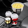 4In1 Adjustable Car Cup Bottle Holder Multifunctional Auto Stand Organizer Black