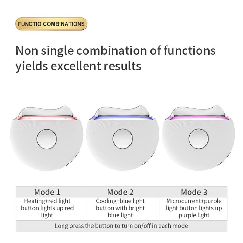 LED Red and Blue Light Scraping Instrument Home Beauty Neck Instrument Hot and Cold Micro-current Beauty Instrument