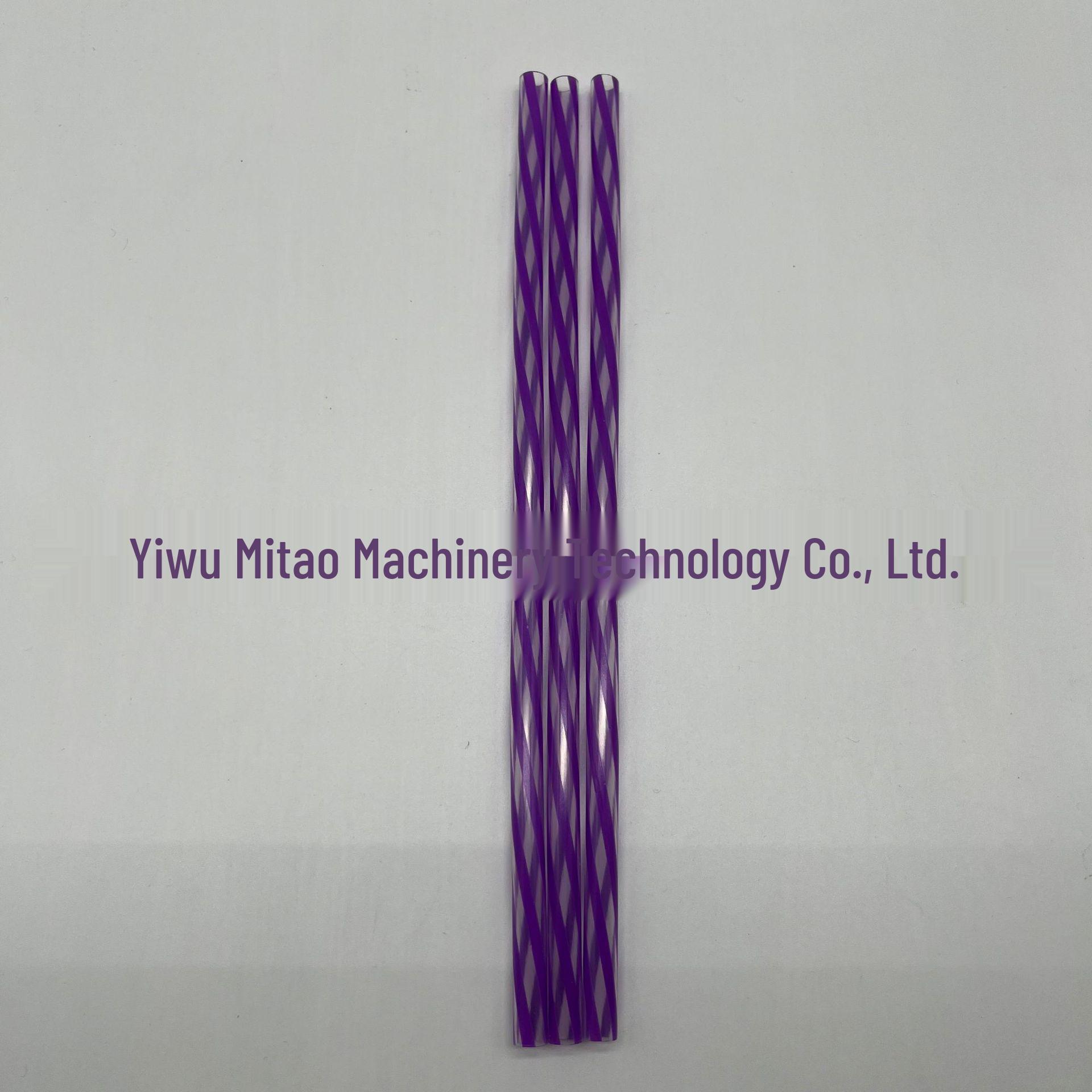 Утолщенные двухцветные гофрированные пластиковые соломинки, упаковка 100 шт.