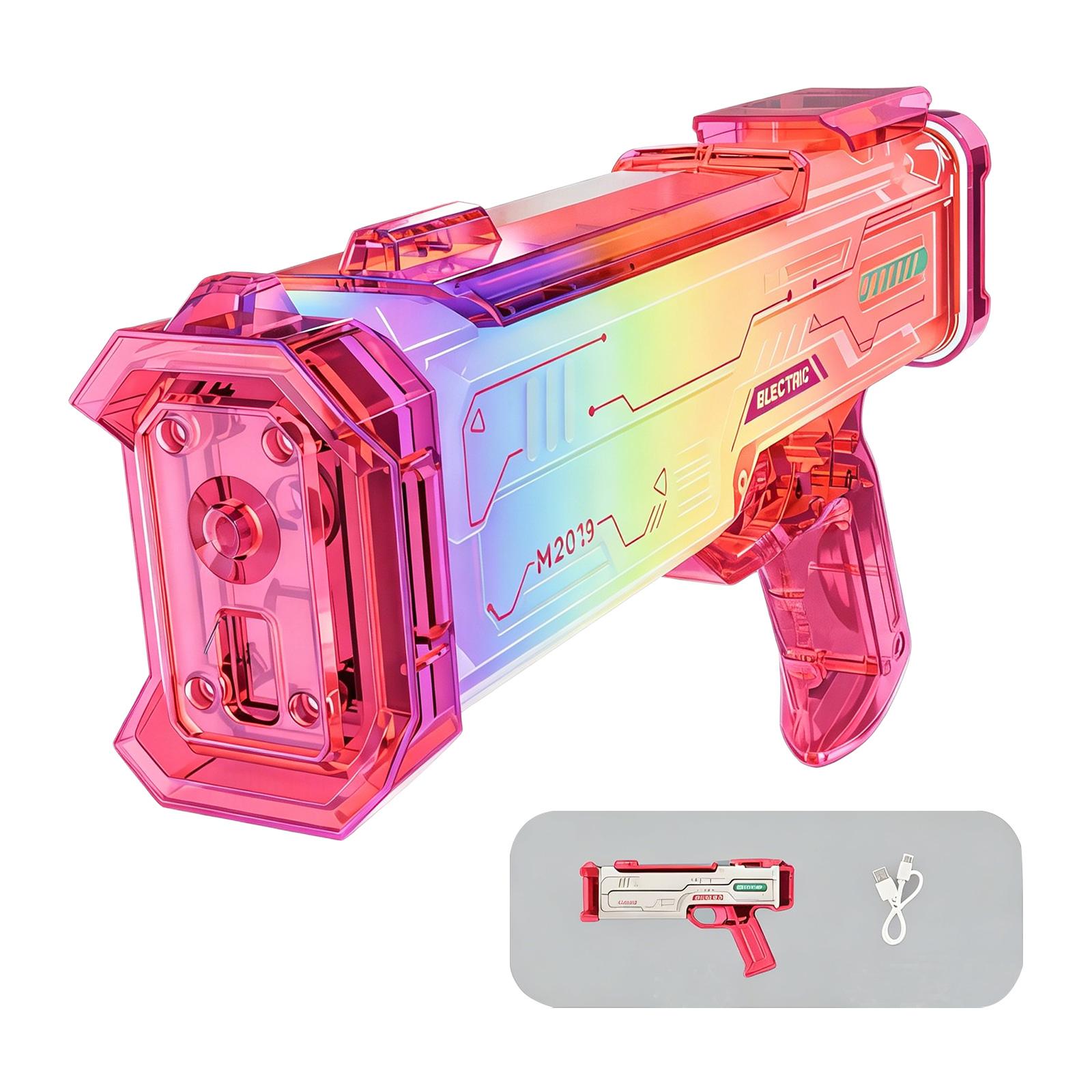 Rechargeable Toy with LED Lights, Large Capacity Blaster for Outdoor Play