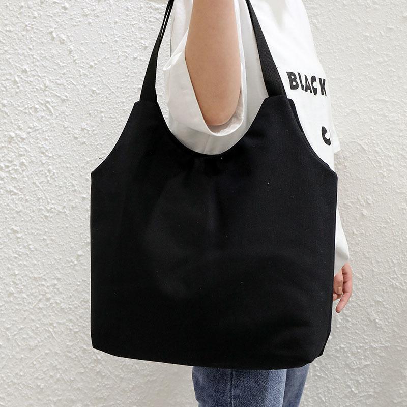 

Простые сумки на плечо, женские школьные сумки большой емкости, портативная холщовая сумка под мышками, корейские студенческие сумки