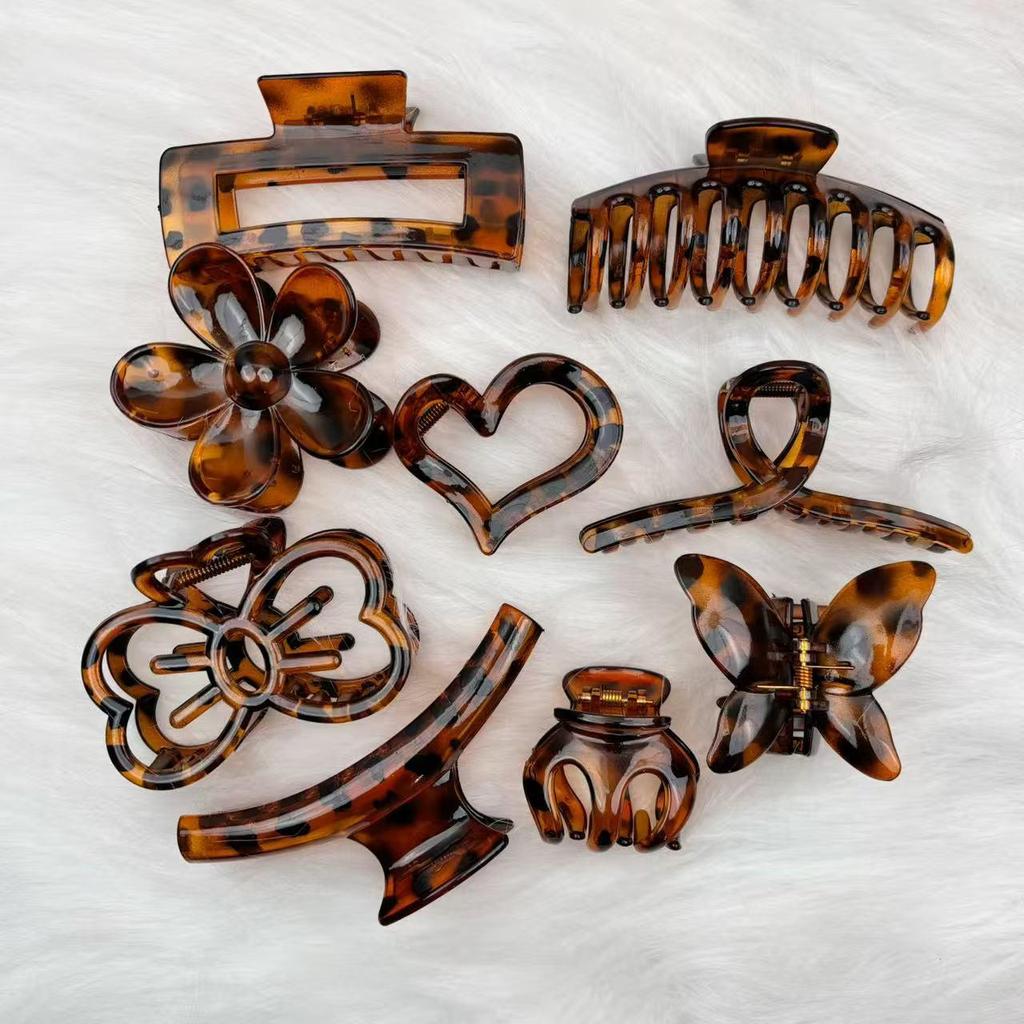 Colorful Claw Clip Set for Women - High-end Back of Head Hair Accessories