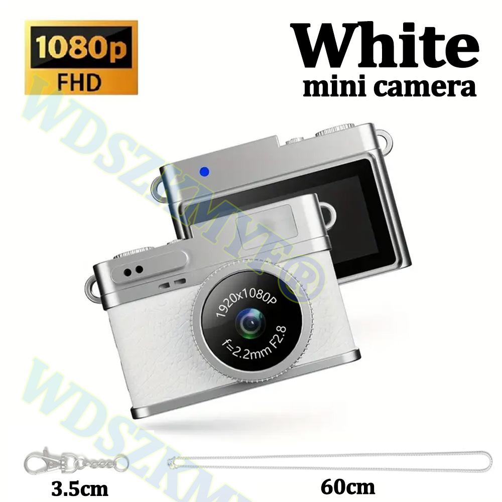 1080P Retro Digital Camera Pocket Video Recorder with 0.96-inch IPS Color Screen LED Flash Light Mini Camera for Photography