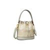 Tory Burch T Monogram Year Of The Dragon Capsule Collection Removable Decorative Pendant Drawstring Closure Fabric And Leather Bucket Bag 159232-020