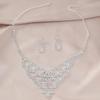 Bridal Rhinestone Jewelry Set: Necklace & Earrings for Weddings