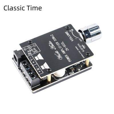 ZK-502L MINI Bluetooth 5.0 DC 5-24V Wireless Audio Digital Power Amplifier Stereo Board 50Wx2 Bluetooth Amp Amplificador