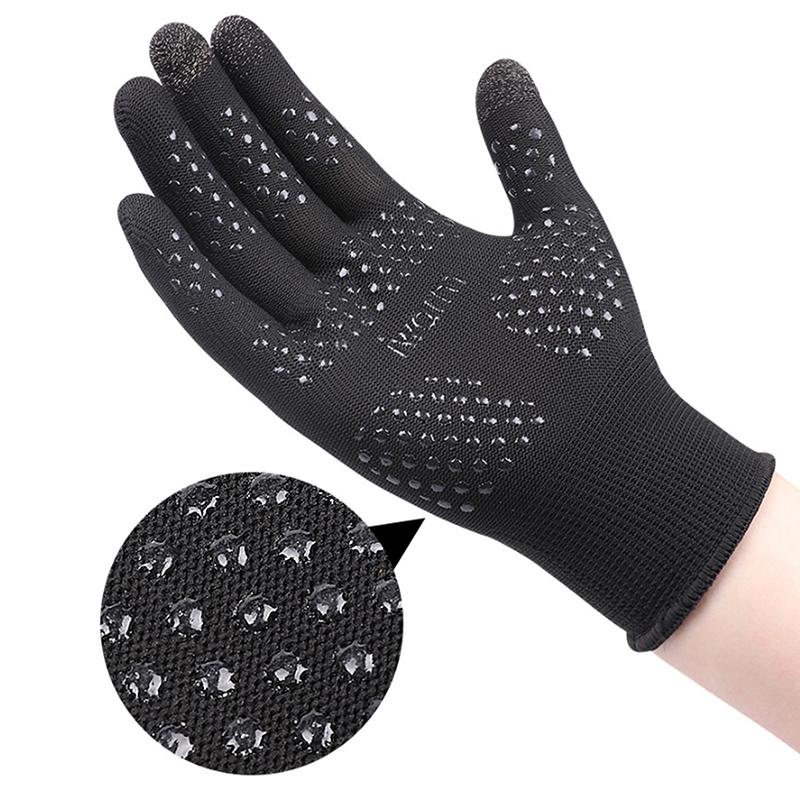 1 Paar Anti-Ultraviolett Outdoor-Sport Laufen Handschuh Warm Touchscreen Fitnessstudio Fitness Vollfingerhandschuh Unisex Gestrickte Handschuhe
