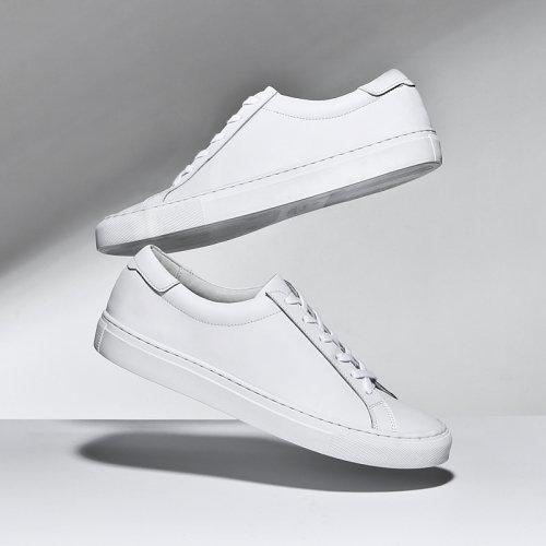 [CUSTOMADE] Aron Cow Leather Essential Sneakers 3cm CR0040