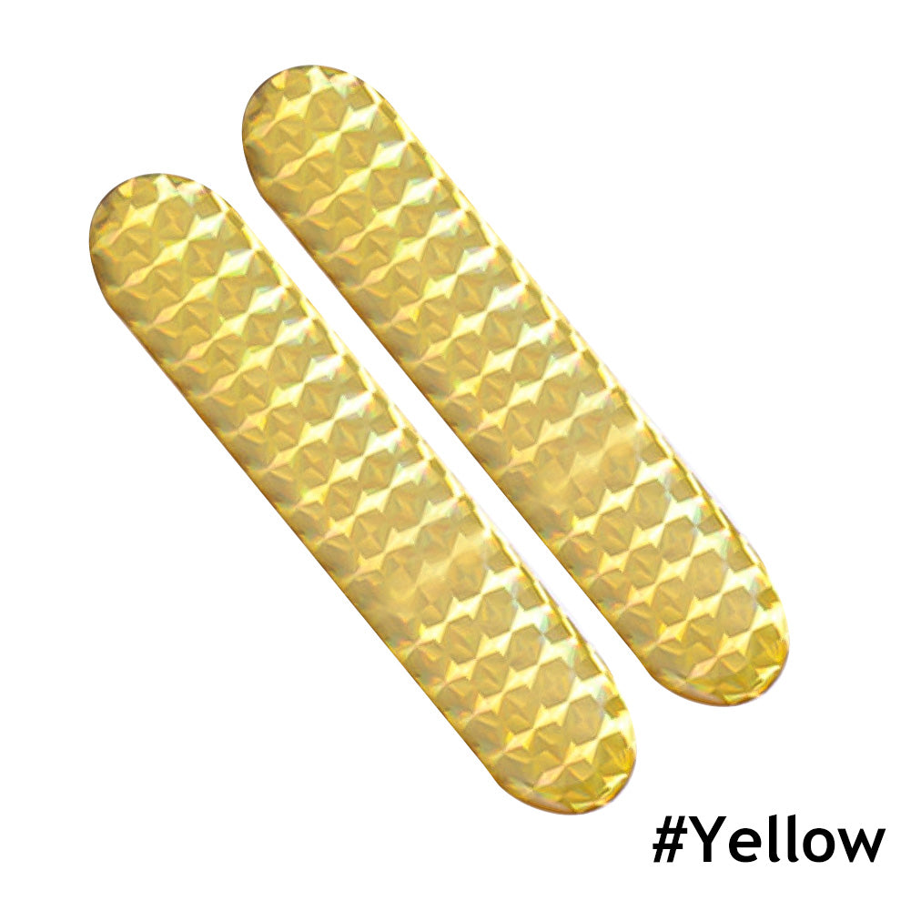 2pcs Car Reflective Sticker Car Door Stickers Decal Warning Reflective Tape Strips 3 Colors Safety Mark Auto Reflector