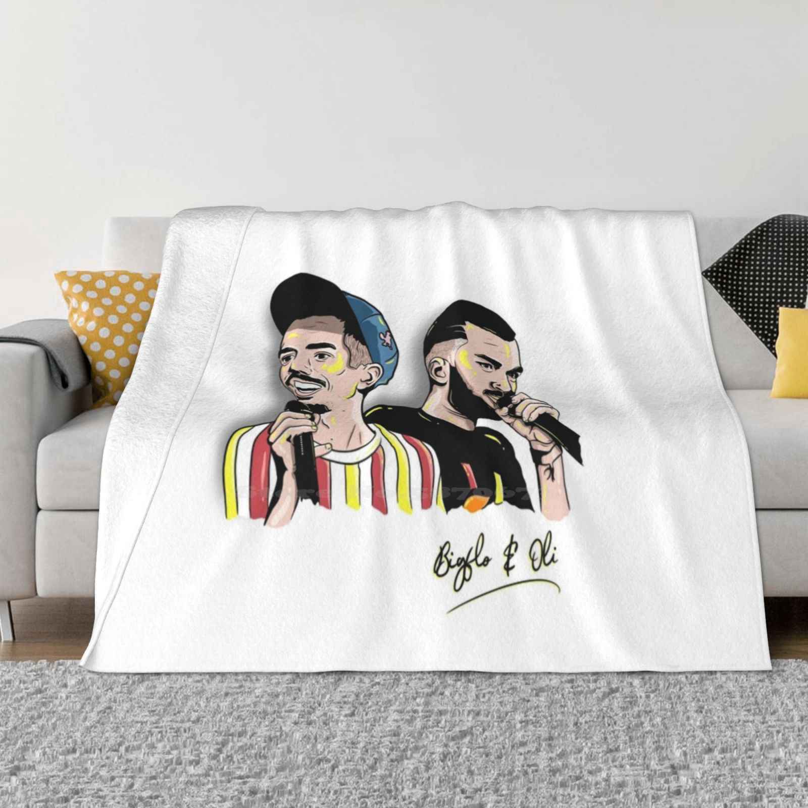 Bigflo And Oli Creative Design Light Thin Soft Flannel Blanket Bigflo And Oli Bigflo Oli Lomepal Flip Jeannine Concert Turned 30x40in