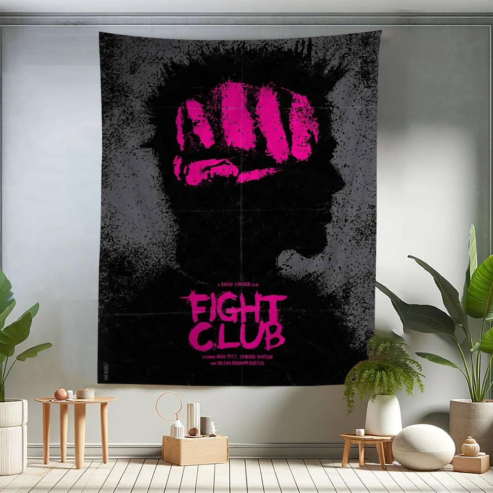 Movie Fight Club Colorful Tapestry Wall Hanging Hanging Tarot Hippie Wall Rugs Dorm Wall Art Decor