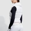 FILA Golf Series Solid Color Zip Collar Sleeveless Down Vest Women vest Jade-White A11W345906F-WT