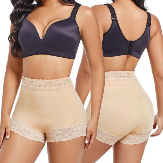 High Waisted Lace Underskirt Shorts for Women Non-see-through Safety Pants Ladies Full Coverage Soft Briefs