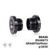 2Pcs BSA30 Ceramic Road Bicycle External Bearing Bottom Bracket Fit for FSA