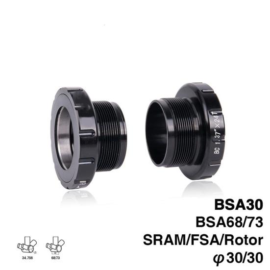 2Pcs BSA30 Ceramic Road Bicycle External Bearing Bottom Bracket Fit for FSA