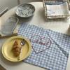 Square Checkered Tablecloth Elegant Table Mat Home Decoration Heart Embroidered Placemats  Kitchen