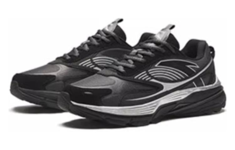 Men's Sneakers Anta Cushioning, Wear Resistant Low top Casual Shoes Men's Gray Black