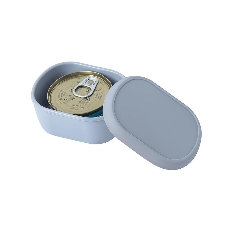 

Silicone Container For 30oz Cat Food Can With Sealed Lid Reusable 200ml Box Keep Food Fresh Prevent Spillage Ideal Daily Feeding синий
