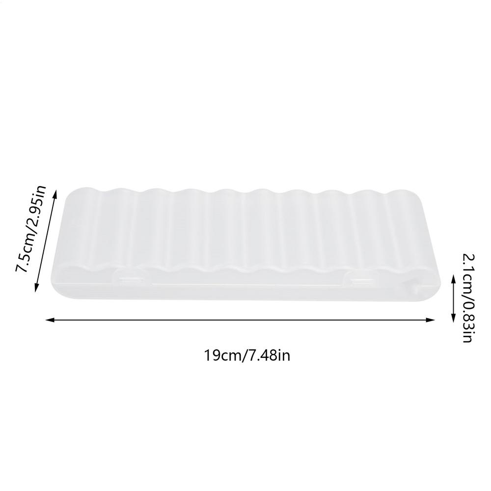 

Waterproof Multi-slot Battery Storage Box, Hard Plastic Battery Case Portable for Garage Sturdy Household Organization Container білий