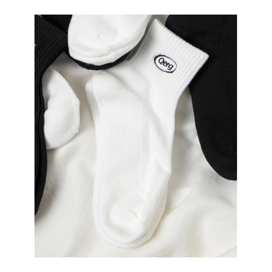 [Wego] Socks, Embroidered Ankle Pile Socks, Ankle Socks, One Point, Girly, School, Simple, Student, Gift, Present, Women s, 23-25cm, Women s