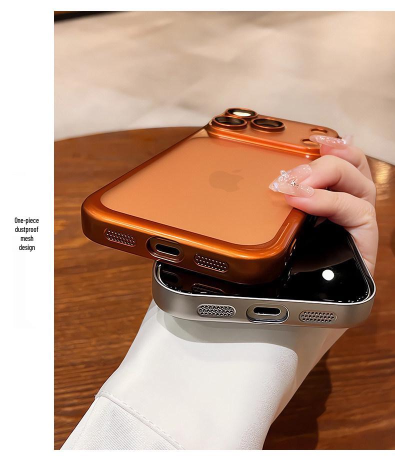 Apple 17 Pro & iPhone 17 Air Ultra-Thin Frosted Transparent Protective Case with Lens Coverage
