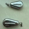 Ringed Chicken Heart Fishing Sinker Flat Sinker with Hanging Ring for Casting Rod and Sea Fishing.