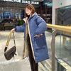 Women's Mid-length Down Padded Jacket Coat Winter Loose Large Size Hooded Thick Warm Parkas
