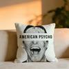 American Psycho Cushion Cover Cozy Velvet Throw PillowSoft Warm Cushion For Sofa  Bed