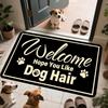 Welcome Hope You Like Dogs Doormat Funny Paw Print Rug Washable Non Slip Floor Mat For Pet Lover Dog Owner Front Door Home
