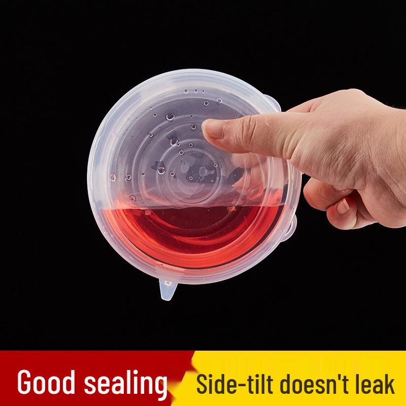 6-Piece Silicone Seal & Heating Lids for Bowls
