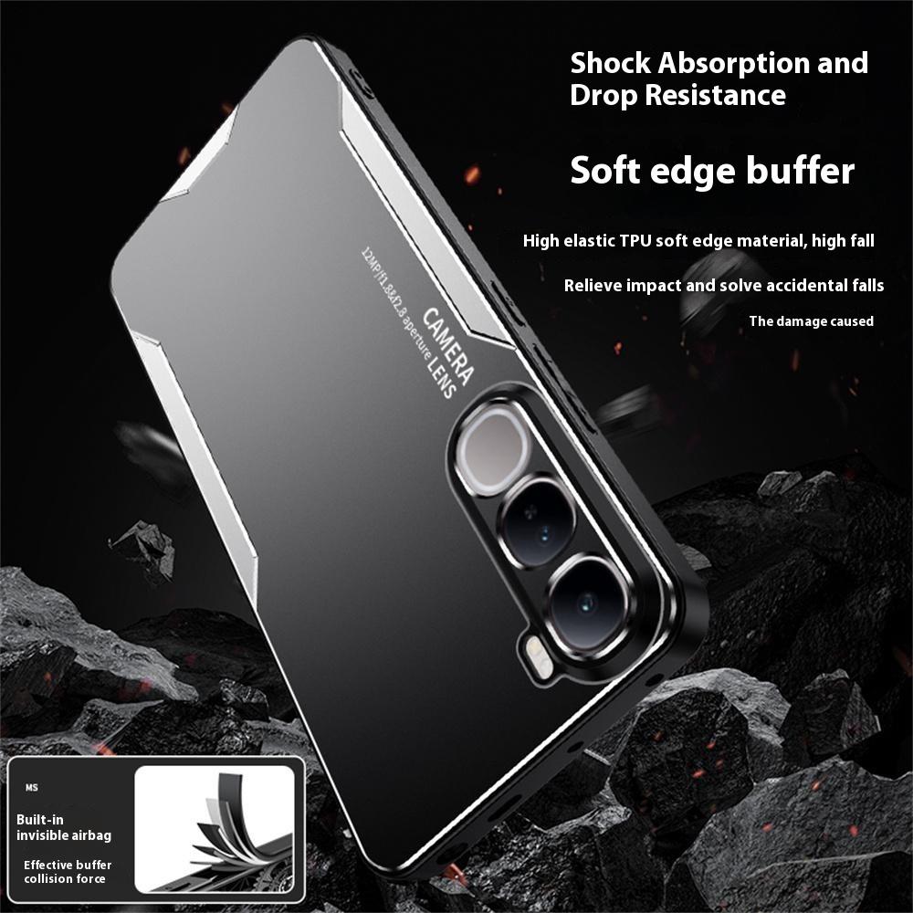 For vivo Y400 4G Phone Case Aluminium Alloy TPU PC Back Cover