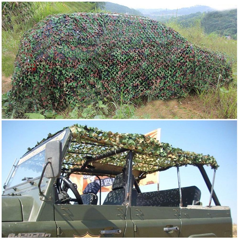 Camouflage Net Outdoor Shade Net Forest Landscape Camping Garden Decoration Sun Shelter Tent for Car Covering Camping Hiking