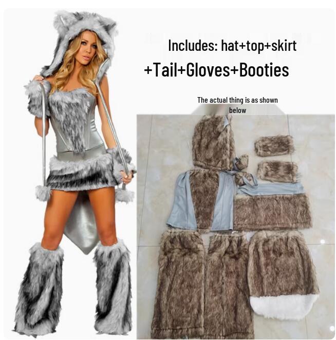Zehn Tier-Plüschkostüme: Fuchs, Panda, Tiger, Eisbär, Großer Böser Wolf - Weihnachts- & Spiel-Performance-Outfits Auf Lager