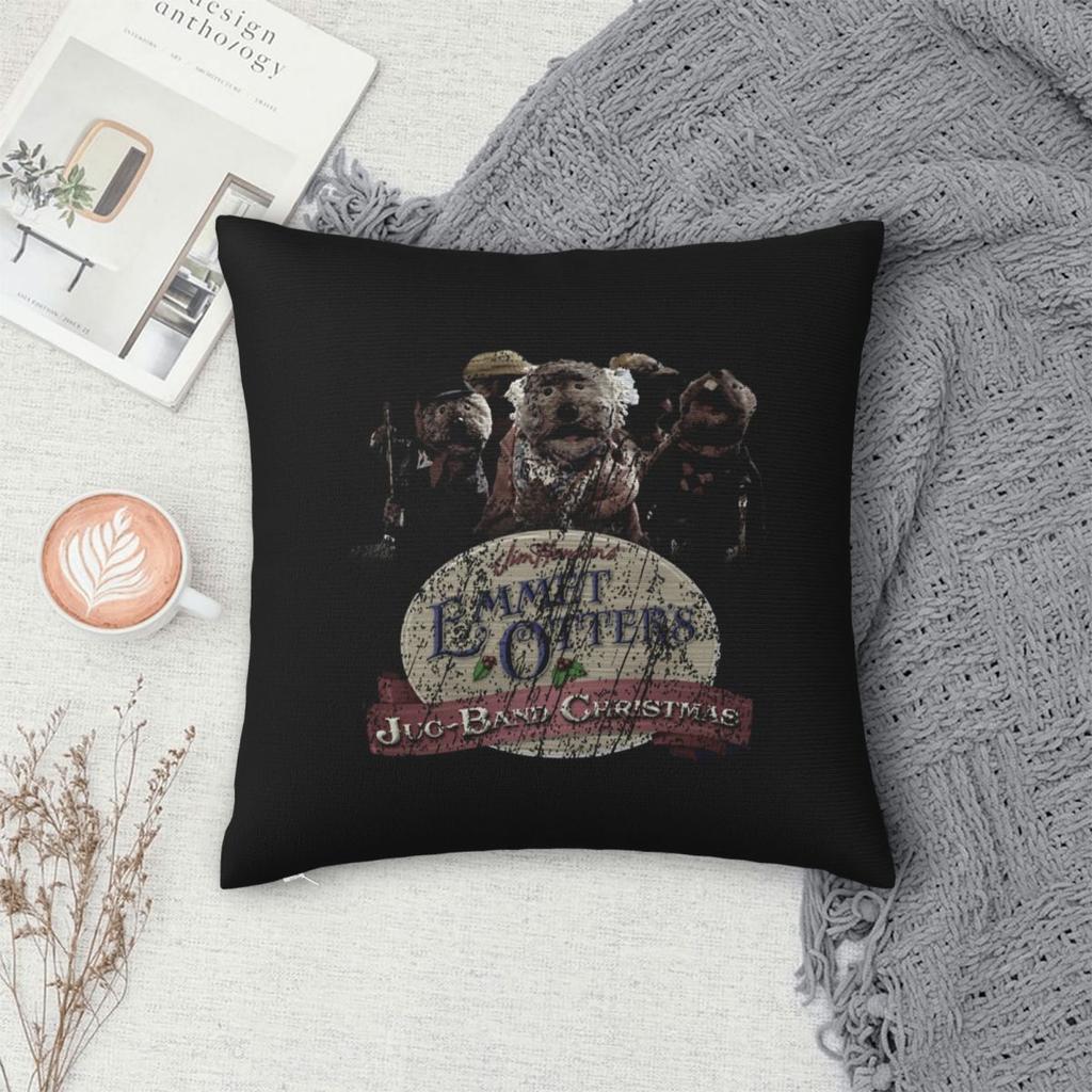 Vintage Emmet Otter Square Pillowcase Cushion Cover Pillow Case Throw Pillow Cover for Home Bedroom Car
