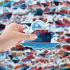 50 Freight Ship Graffiti Stickers Car Mobile Phone Suitcase Decoration Stickers Waterproof Creative Notebook Stickers