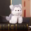 Creative Stuffed Animals Raccoon Fox Husky Cat Monkey Papa Circle Toy Wrapped Around Arm Doll Toys For Kids Birthday Gift