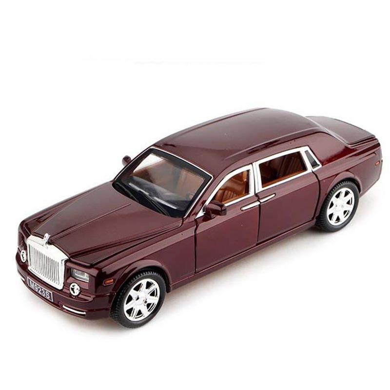 

Фантом Роллс Ройс Сплав Игрушечная Модель Автомобиля Подарок Шесть Дверей Световые Эффекты Звук красный