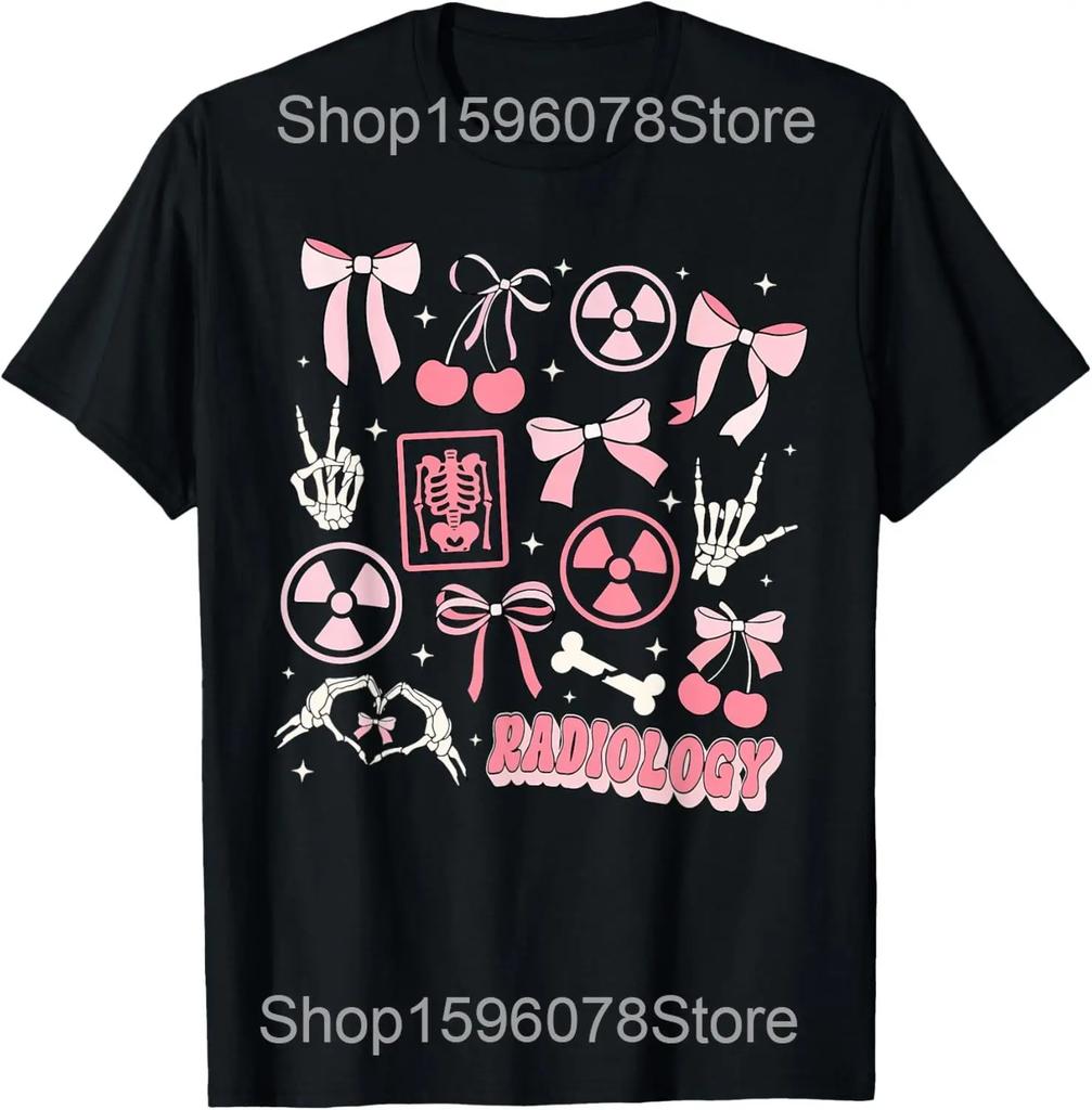 Radiologic Technologist Radiology X-Ray Rad Tech T Shirts Men Humor Streetwear Tee Shirt Short Sleeve Unisex Loose Clothing