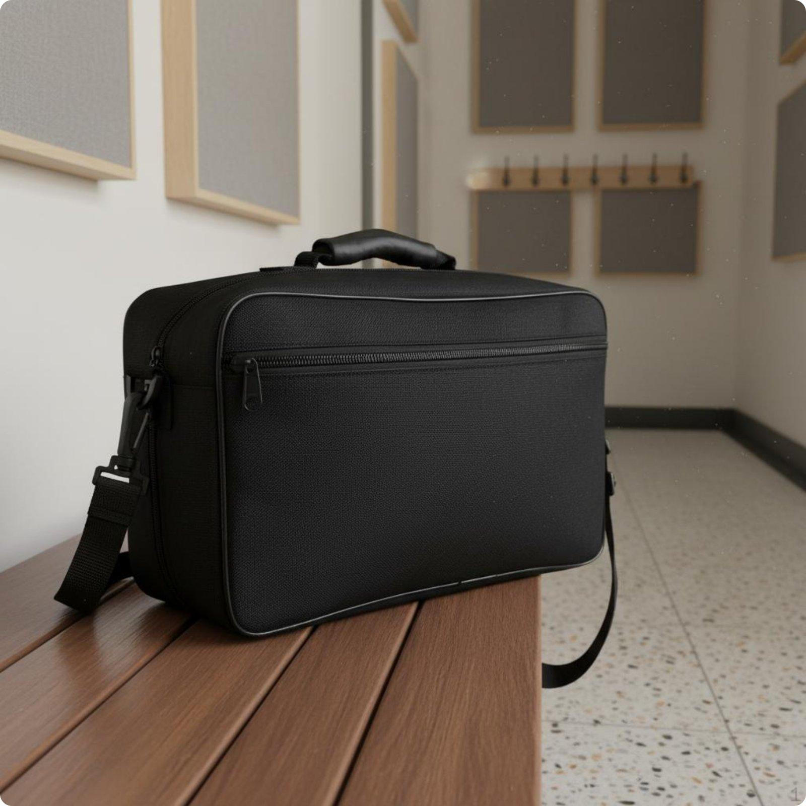 Oxford Cloth Oboe Case Double Layer Storage Bag Zipper Opening Music Accessory for Travel,