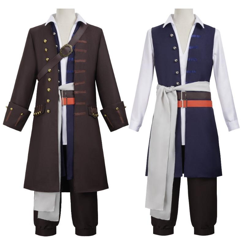 Halloween Pirates of the Caribbean Costume Captain Jack Costume Pirate Costume Show Costume