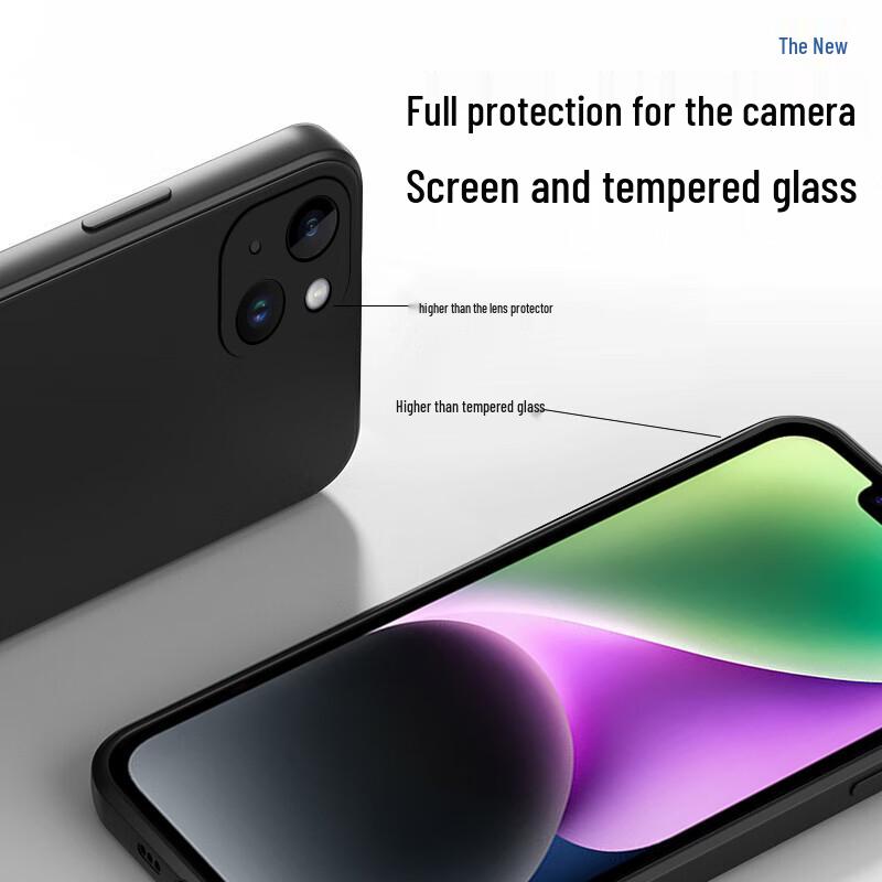 KEKLLE Liquid Silicone Shockproof Phone Case for iPhone 14/15 Series