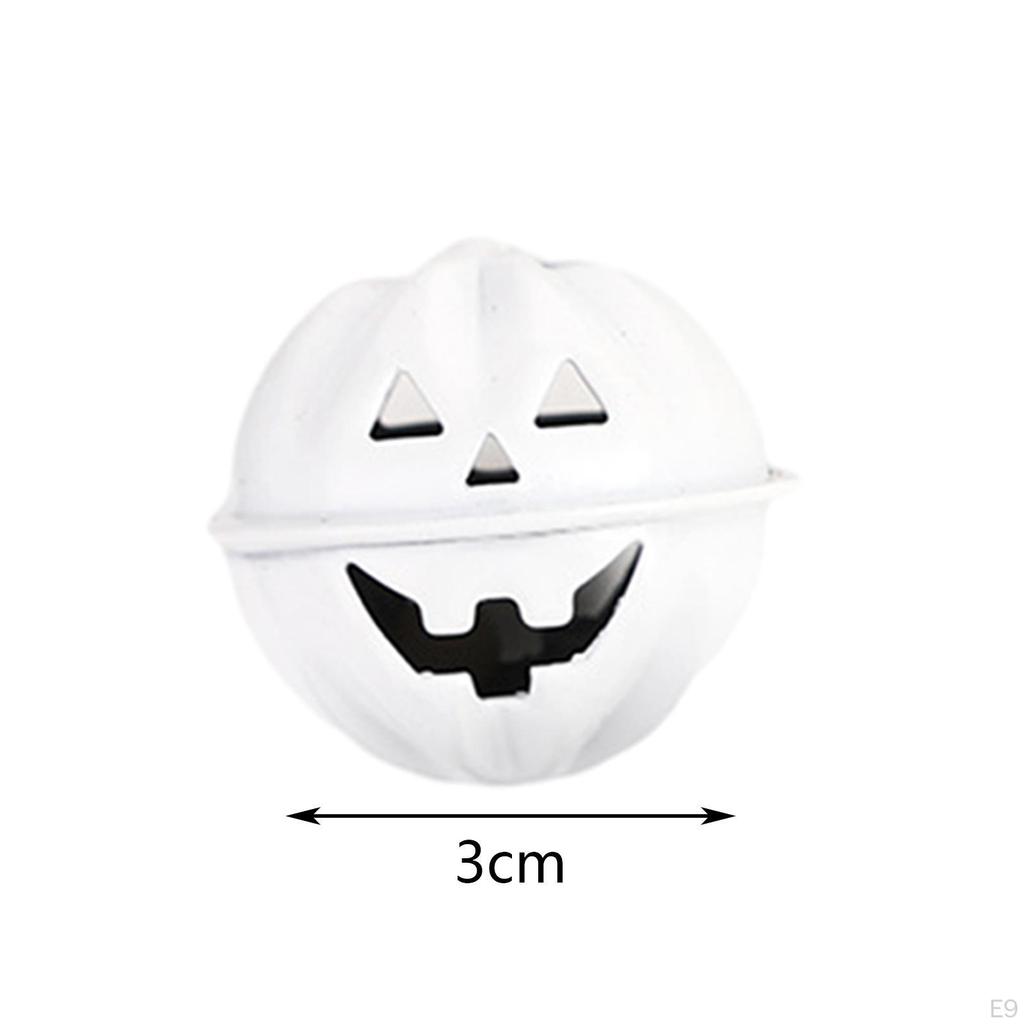 Festive Pumpkin Shaped Jingle Bells for DIY Crafts and Celebrations