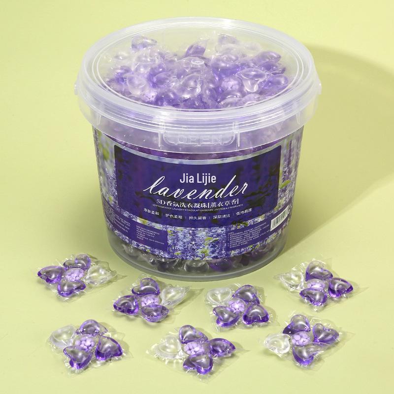 Prací kapsle s vůní levandule: Odstraňovač skvrn 5 v 1 a posilovač dlouhotrvající vůně