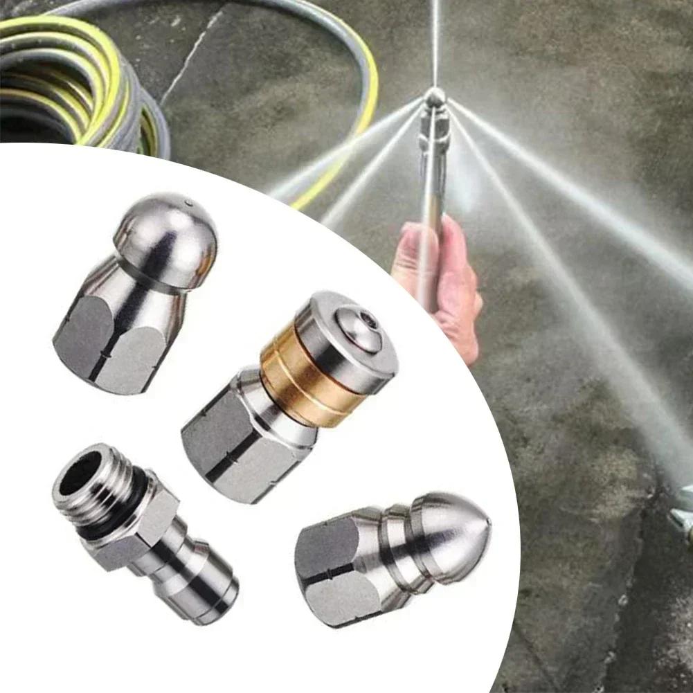 4PC Nozzle Set High Pressure Nozzle For Cleaning Tasks User-Friendly Installation Cleaning Tool For Home Maintenance