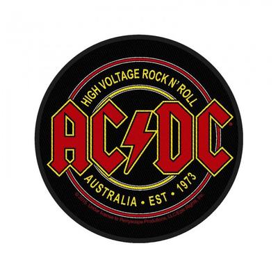 Patch tecido Rock N Roll de alta tensão