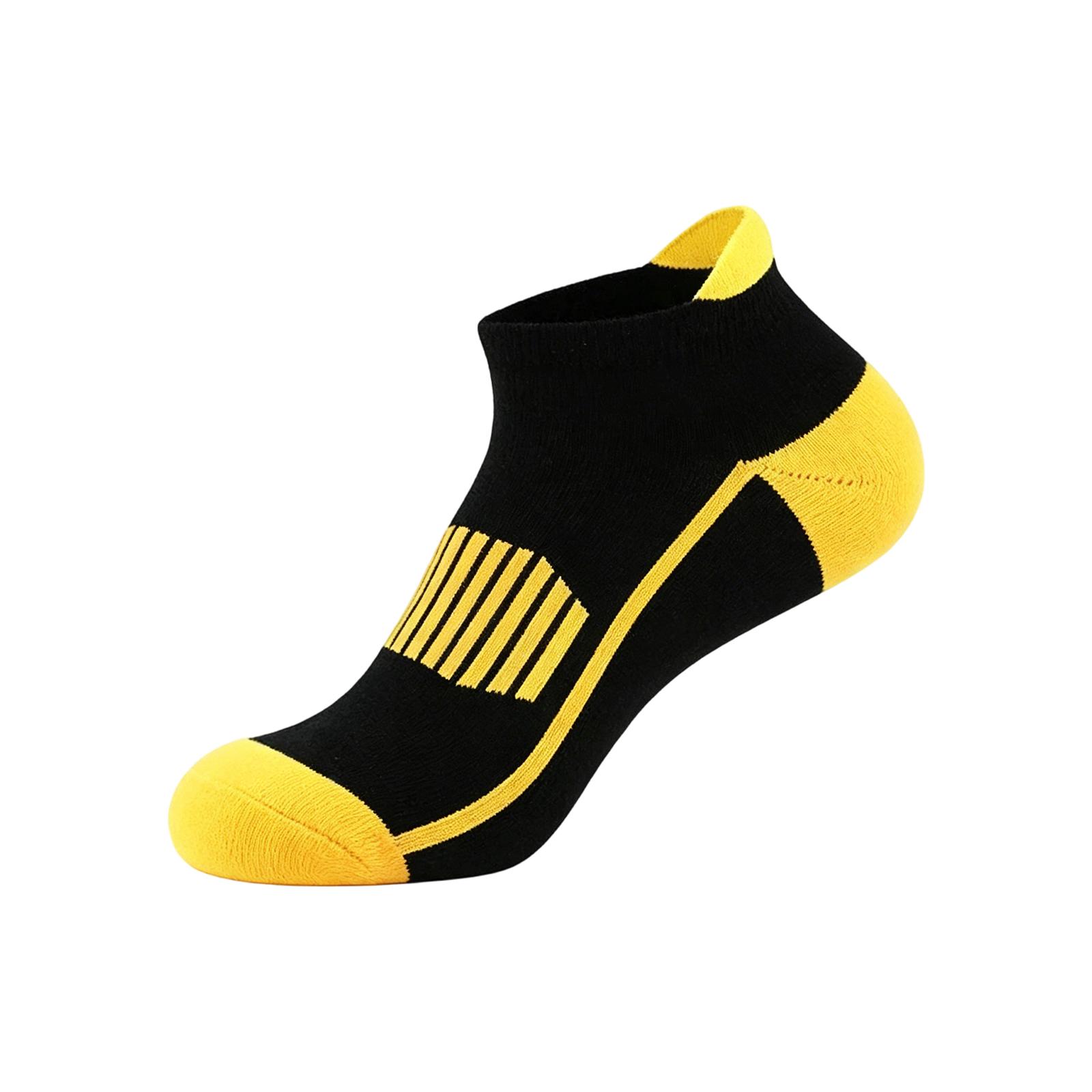 

Unisex Sweat Absorbing Thin Breathable Sports Socks One Size жовтий